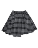 CHECK WRAP MIDI SKIRT
