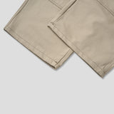 Cotton stitch wide work pants
