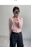 Rie Symbol V-Neck Cardigan
