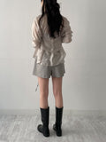 Ready Belted Wrap Skirt Pants