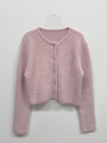 Mochi Angora Round Crop Cardigan