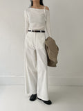 Andew One Shoulder Knit T-Shirt