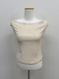 Grip Ribbed Off-Shoulder T-Shirt