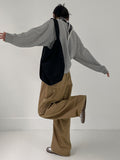 Greek V-neck Loose Fit Sweatshirt