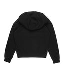 DRAPE NECK KNIT HOODIE