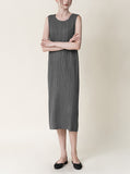 [Premium] Issey Pleats Sleeveless & Cardigan Set-up