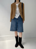 Cellion Wool Tweed Short Jacket