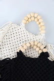 Kinder knit fringe bag