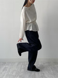 Julie Frill Round Neck Blouse
