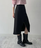 [Belt SET] Turin H-line wrap skirt