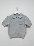 Puff wool short sleeve knit