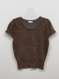 Puff Angora Short-Sleeve Knit
