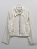 Sporty Crop Zip-Up Jacket
