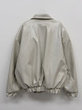 Crocker Glossy Leather Overfit Blouson