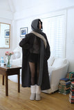 Odd knit hood muffler