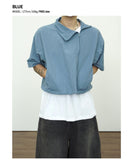 Curved high neck detachable windbreaker