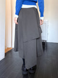 DIAGONAL WRAP SKIRT