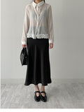 Satin Mermaid Long Skirt