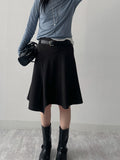 Lower Stripe Midi Skirt