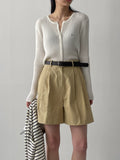 Spen Symbol Ribbed Crop Cardigan