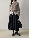 Mohair Mix Wool Crop Knit