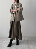 Lander Unbalanced Flare Skirt