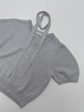 [Tie set] Puff half knit