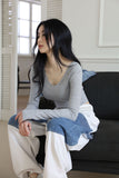 Eyelet line tee