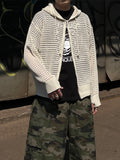 Mash Hood Knit Zip-Up