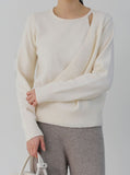 [Premium] Loe Diagonal Wrapping Knit