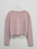 Mochi Angora Round Crop Cardigan