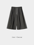 Nylon Piping Line Bermuda Pants