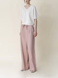 [Premium] Whole Garment Ariere V-neck Linen Knit