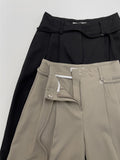 Newpopo Strap Wide Slacks