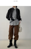 Shirring Frill Layered Sleeveless