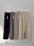 [unisex] Leel Two Tuck Banding Wide Slacks