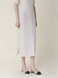[Premium] Issey Pleated Half Pola One-Piece