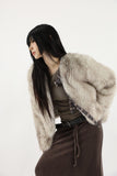 Belly soft fur jacket