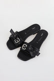 Antique Belt Slipper Mule