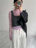 See-Through Shirring Layered Polar T-shirt
