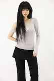 Ray Unbalance Shirring Tee
