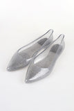 Glitter jelly shoes