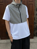 Crop Layered Hood Vest