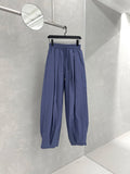 Multi-Tuck Nylon Balloon Pants