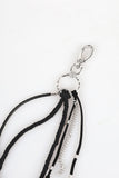 Leather Silver Multi Keyring