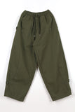 Snap Wide Cotton Pants