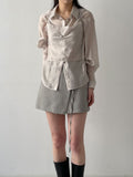 Ready Belted Wrap Skirt Pants