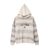 Blurry Spray Hood Knit