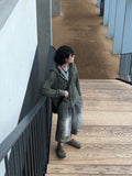 Raw Vintage Gray Tin Bermuda Denim