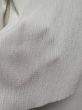 Boat neck pleated long sleeve T-shirt